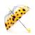 Зонтик детский «Цветы: Подсолнухи» прозрачный, 82 см. 49793 / Желтый
