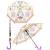 Зонтик детский Павлины со свистком, полуавтомат, 80 см., 49797 / Фиолетовый