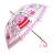 Зонтик-трость детский «Бегемотик», матовый, полуавтоматический, 50 см. 47236 / Розовый