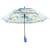 Зонтик-трость детский «Дельфинчик», матовый, полуавтоматический, 50 см. 47236 / Голубой