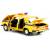 Машинка металлическая 1:24 «ВАЗ-2106 Жигули: Милиция ГАИ» YF2406P-6D, 18 см., инерционная, звук, свет / Желтый