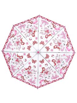 Зонтик детский «Принцесса» матовый, со свистком, 65 см. 49799 / Светло-розовый