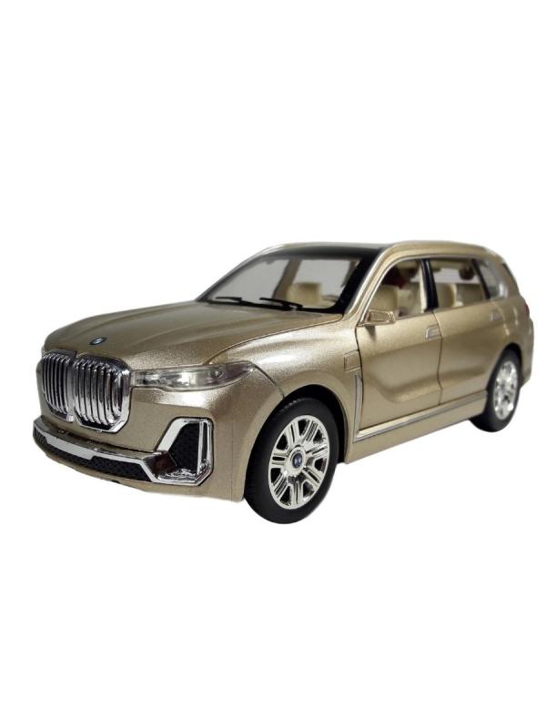 Металлическая машинка Che Zhi 1:24 «BMW X7» CZ115A, 20.5 см., свет и звук, инерционная / Микс