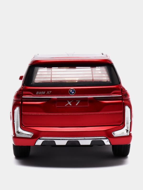 Металлическая машинка Che Zhi 1:24 «BMW X7» CZ115A, 20.5 см., свет и звук, инерционная / Микс