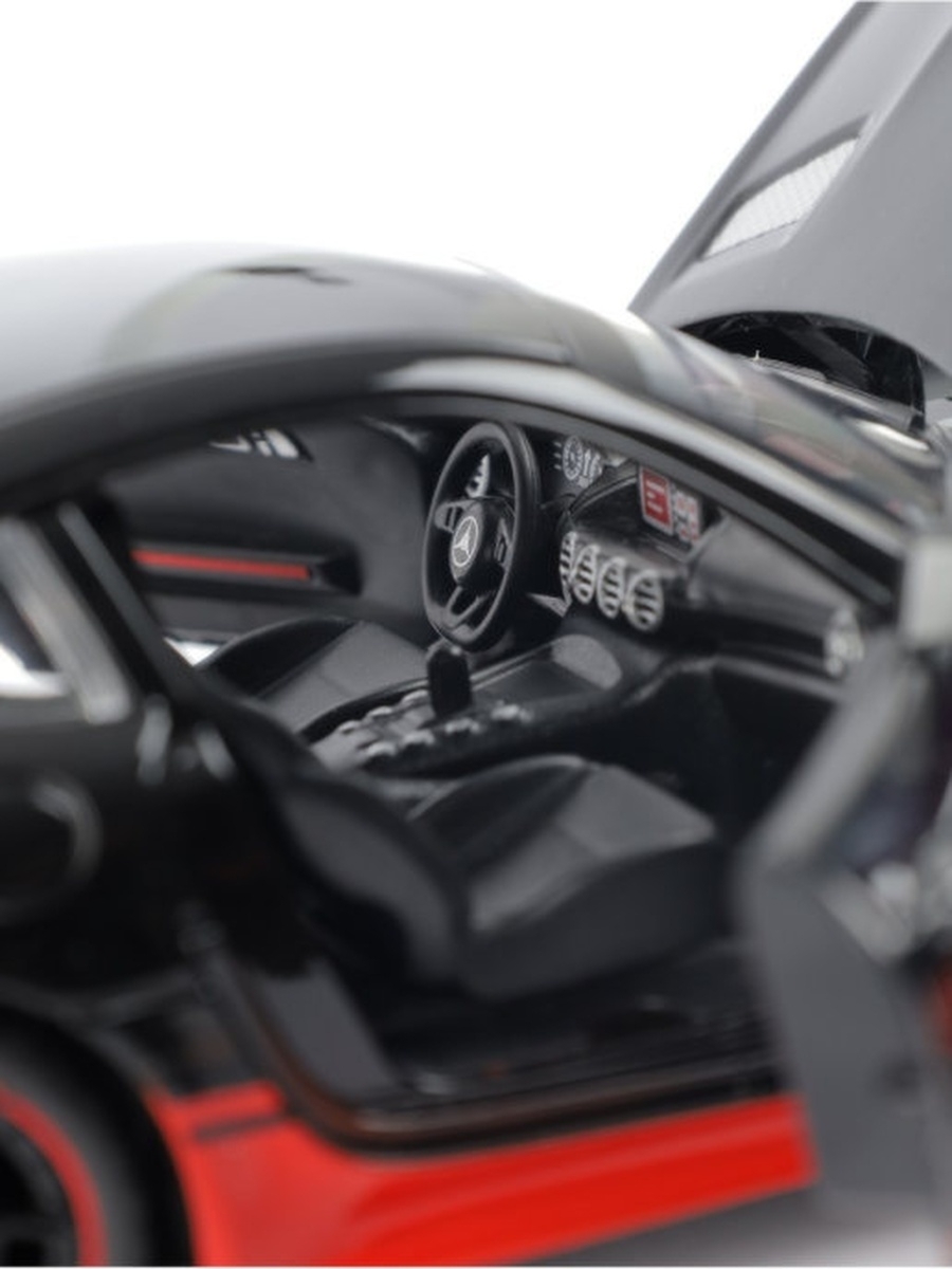 Металлическая машинка Che Zhi 1:24 «Mercedes AMG GT» CZ30A, 20.5 см. инерционная, свет, звук / Черный
