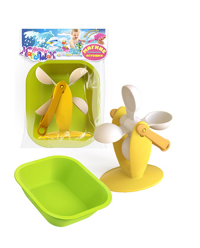 Игрушка для ванны (водяное колесо, ванночка)