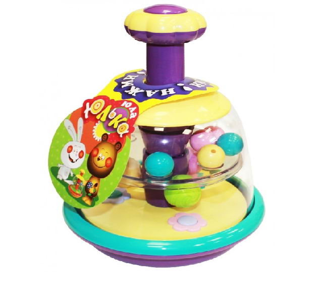 Развивающая игрушка Биплант Юла Юлька пастельные цвета