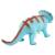 Набор фигурок Резиновых Динозавров 1848 Dinosaur World в дисплее со звуком / 4 шт.
