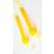 Скакалка Fantasy детская силиконовая с фруктовым запахом, регулируемая длина до 280 см. / Желтый