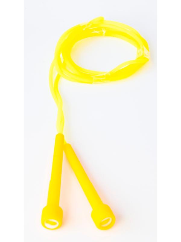 Скакалка Fantasy детская силиконовая с фруктовым запахом, регулируемая длина до 280 см. / Желтый