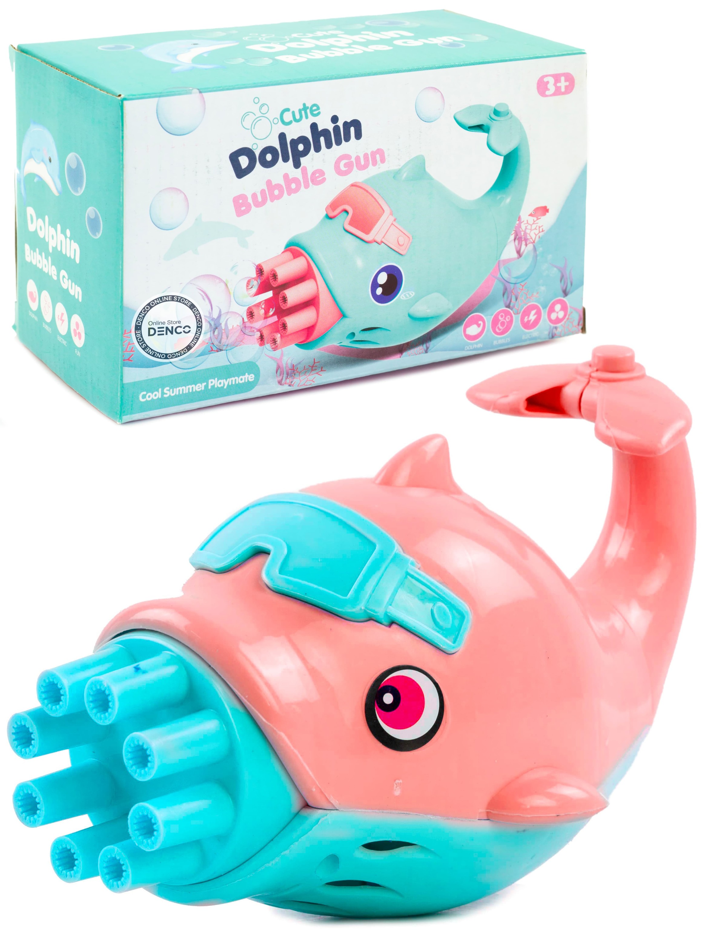 Генератор мыльных пузырей «Дельфин» 3939-132 / Розовый