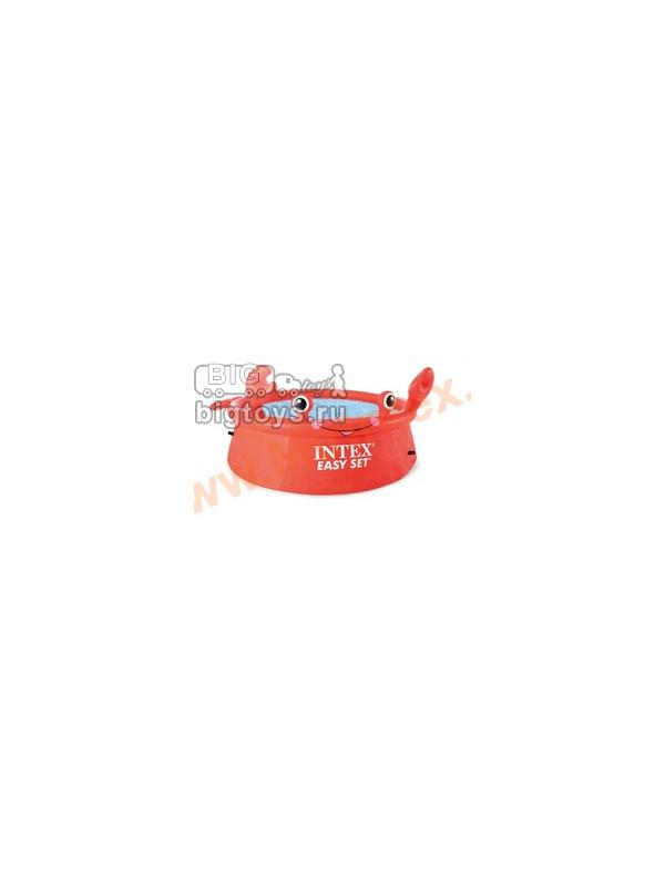 Бассейн надувной Intex Easy Set Happy Crab