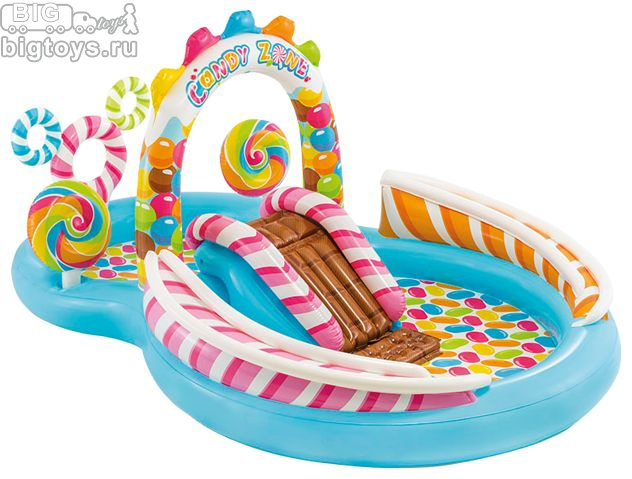 Игровой центр 'Мир сладостей' (горка с мини бассеином) 295х191х130 см
