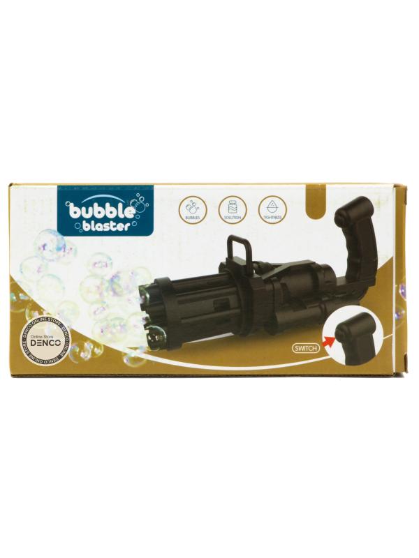 Пистолет-генератор мыльных пузырей «Bubble Blaster» на батарейках, со светом  3939-130 / Черный