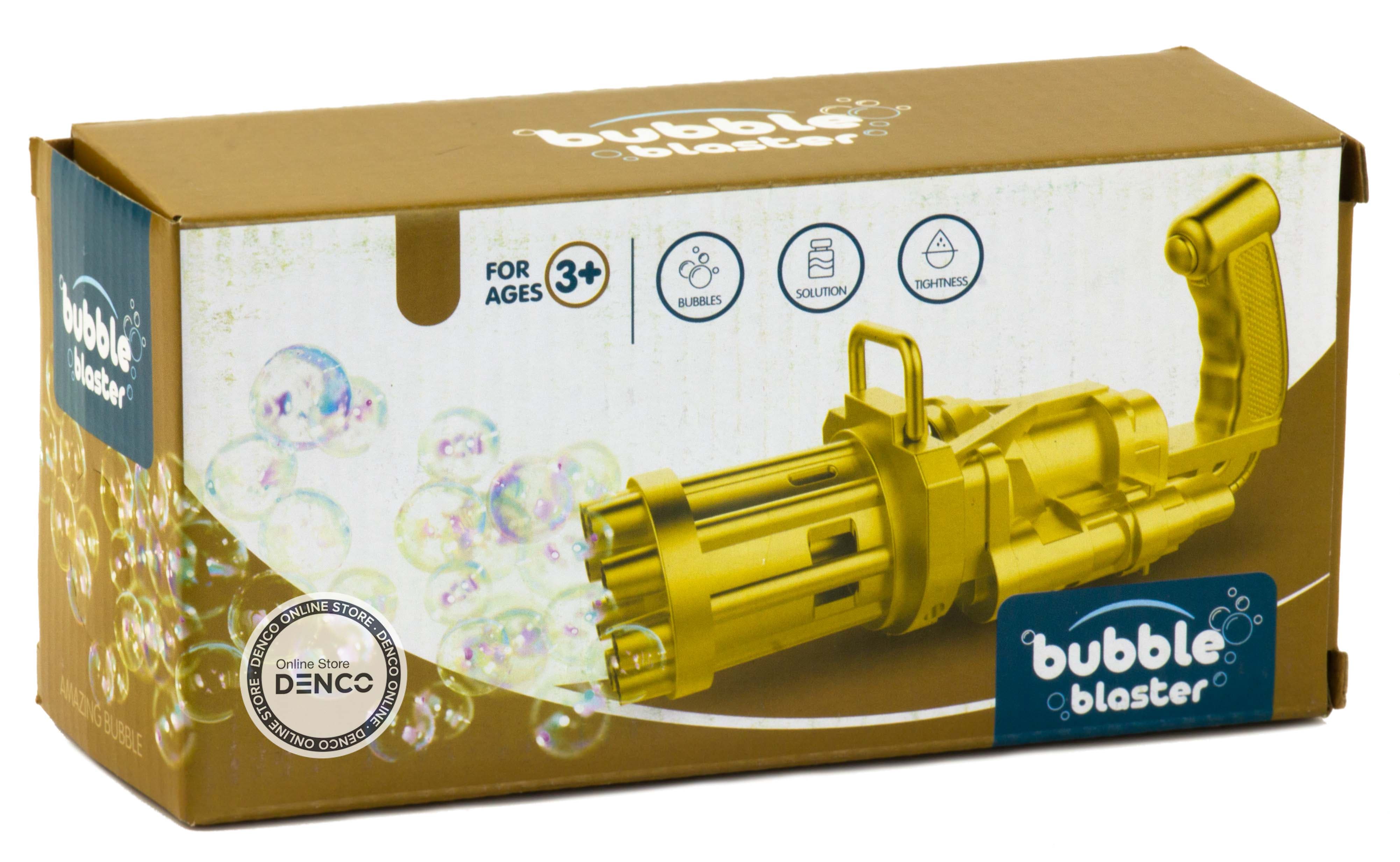 Пистолет-генератор мыльных пузырей «Bubble Blaster» на батарейках, со светом  3939-130 / Желтый