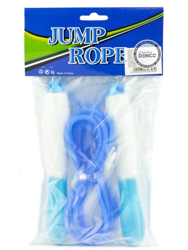 Скакалка-Прыгалка гимнастическая «Jump Rope» E32658, со счетчиком прыжков, 2,8 м. / Голубой