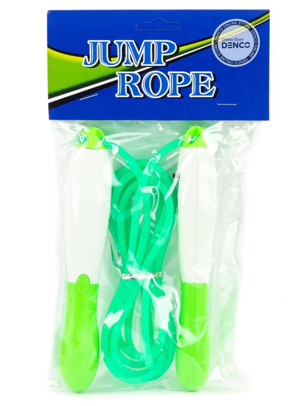 Скакалка-Прыгалка гимнастическая «Jump Rope» E32658, со счетчиком прыжков, 2,8 м. / Зеленый