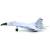 Металлический военный самолет истребитель «СУ-35» HW777-17 22 см., инерционный, свет, звук / Белый