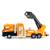 Металлическая машинка «Городская техника: Подъемник» 255D4, 17 см, инерционная / Оранжевый