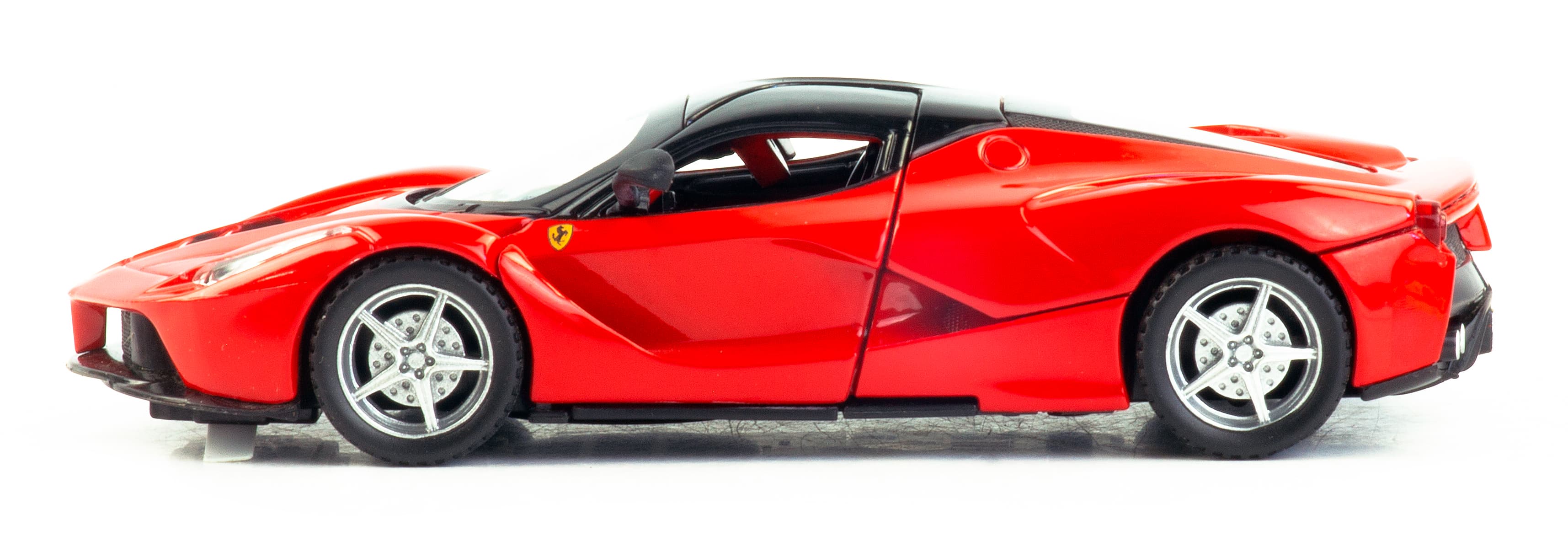 Металлическая машинка 1:32 «Ferrari LaFerrari» А32161, 15 см., инерционная, свет и звук / Красный