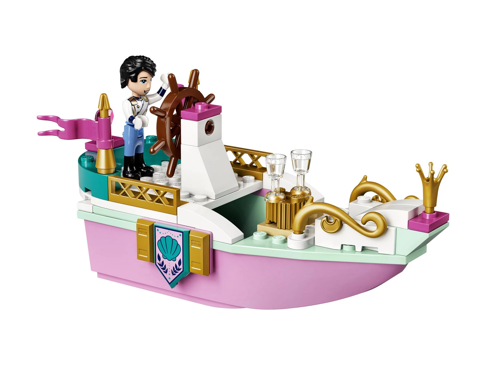 Конструктор Lari «Праздничный корабль Ариэль» 60003 (Disney Princess 43191) / 119 деталей
