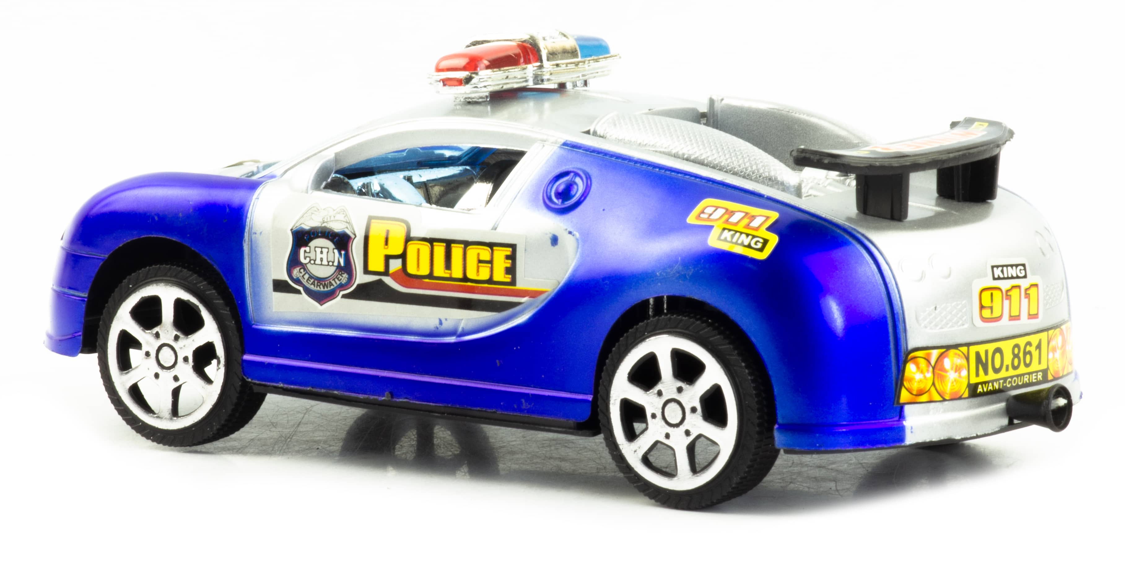 Пластмассовая машинка «Полиция» В861, 17,5 см., инерционная / Микс
