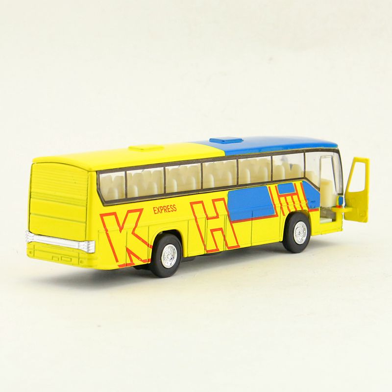 Металлическая машинка 1:32 «Shuttle Bus» 18 см., А933, инерционный / Сине-желтый
