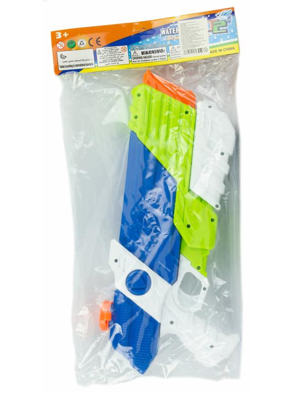 Водяной пистолет детский «Water Gun» 8011, 40 см., 860 мл. / Сине-зеленый
