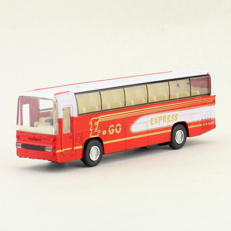 Металлическая машинка 1:32 «Shuttle Bus» 18 см., А933, инерционный / Бело-красный