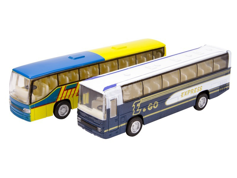 Металлическая машинка 1:32 «Shuttle Bus» 18 см., А933, инерционный / Бело-синий
