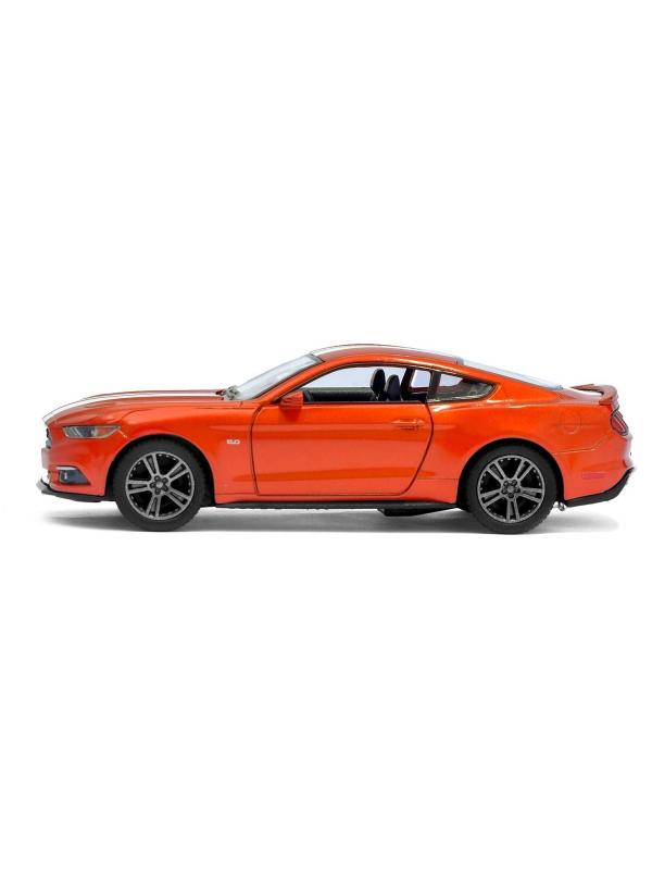 Металлическая машинка Kinsmart 1:38 «2015 Ford Mustang GT с принтом» KT5386DF инерционная / Красный