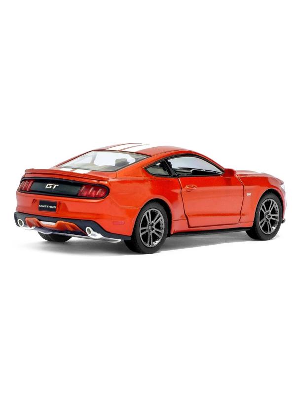 Металлическая машинка Kinsmart 1:38 «2015 Ford Mustang GT с принтом» KT5386DF инерционная / Красный