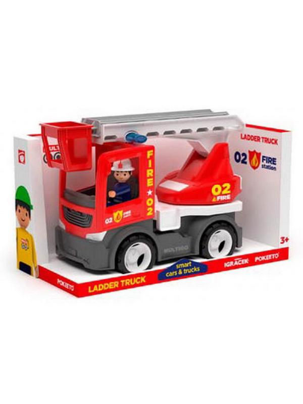 Пожарная машина с фигуркой водителя, пластмасса