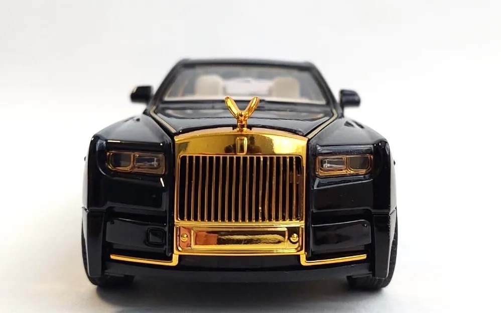 Металлическая машинка 1:24 «Rolls-Royce Phantom» А2403А, 21см., инерционная, свет и звук / Микс