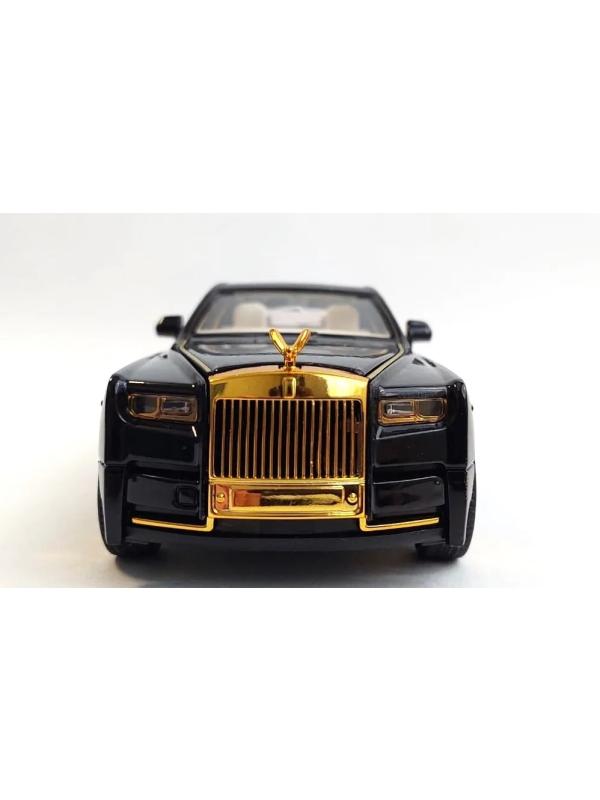 Металлическая машинка 1:24 «Rolls-Royce Phantom» А2403А, 21см., инерционная, свет и звук / Микс