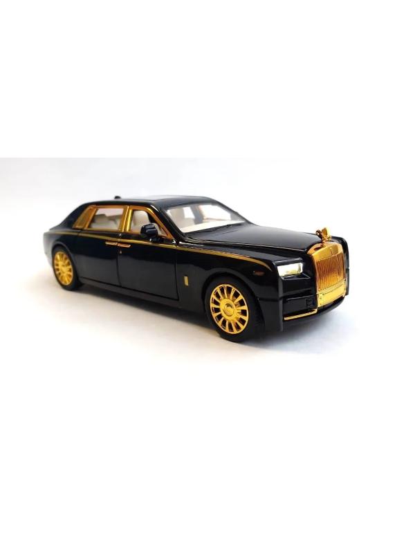 Металлическая машинка 1:24 «Rolls-Royce Phantom» А2403А, 21см., инерционная, свет и звук / Микс