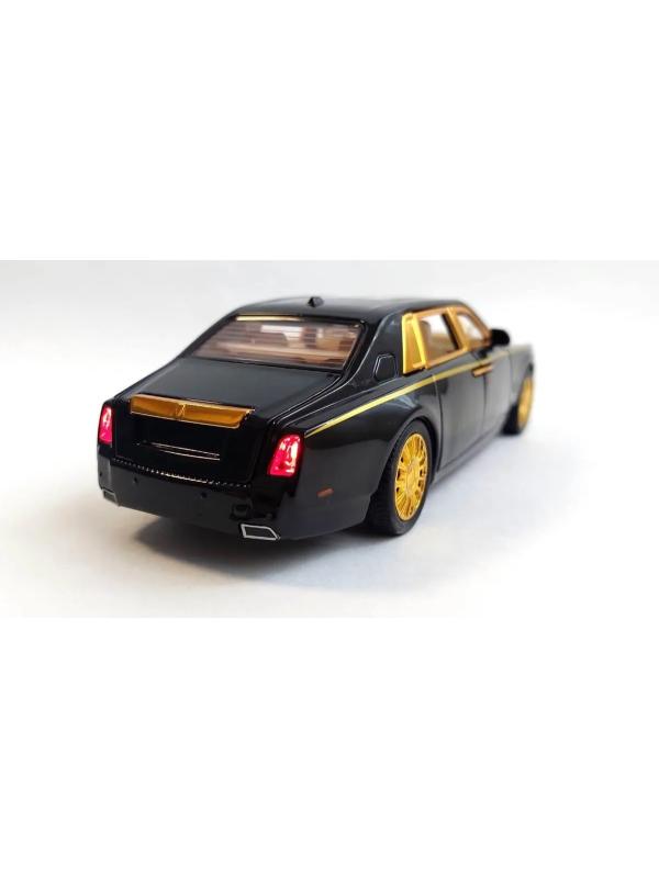 Металлическая машинка 1:24 «Rolls-Royce Phantom» А2403А, 21см., инерционная, свет и звук / Микс