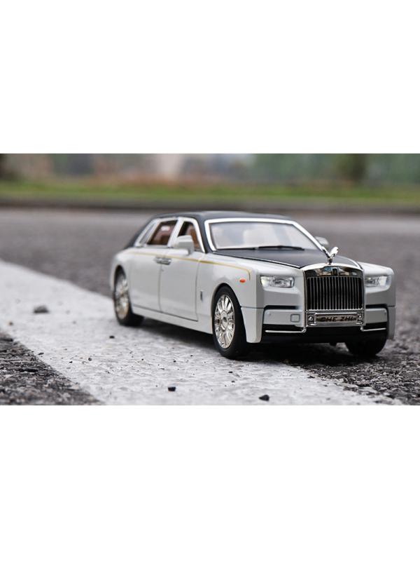 Металлическая машинка 1:24 «Rolls-Royce Phantom» А2403А, 21см., инерционная, свет и звук / Микс