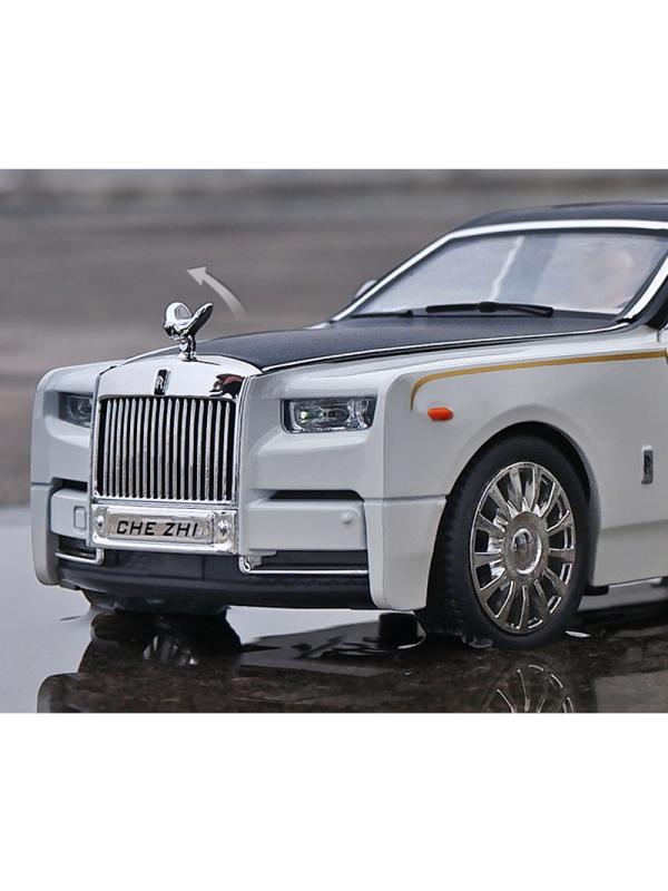 Металлическая машинка 1:24 «Rolls-Royce Phantom» А2403А, 21см., инерционная, свет и звук / Микс