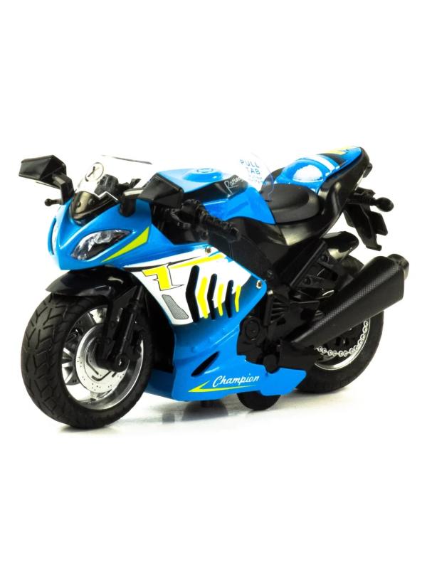 Металлический мотоцикл 1:12 «Racing Champion» 2040А,14 см., инерционный / Микс