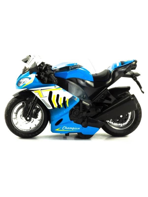 Металлический мотоцикл 1:12 «Racing Champion» 2040А,14 см., инерционный / Микс