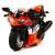 Металлический мотоцикл 1:12 «Racing Champion» А2040А, инерционный / Красный