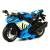Металлический мотоцикл 1:12 «Racing Champion» 2040A, инерционный / Голубой