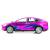 Металлическая машинка MiniAuto 1:24 «Tesla Model X» 2403B-1, 21 см., инерционная, свет, звук / Фиолетовый