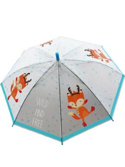 Зонтик детский «Животные» матовый, 62 см. 43420 / Голубой