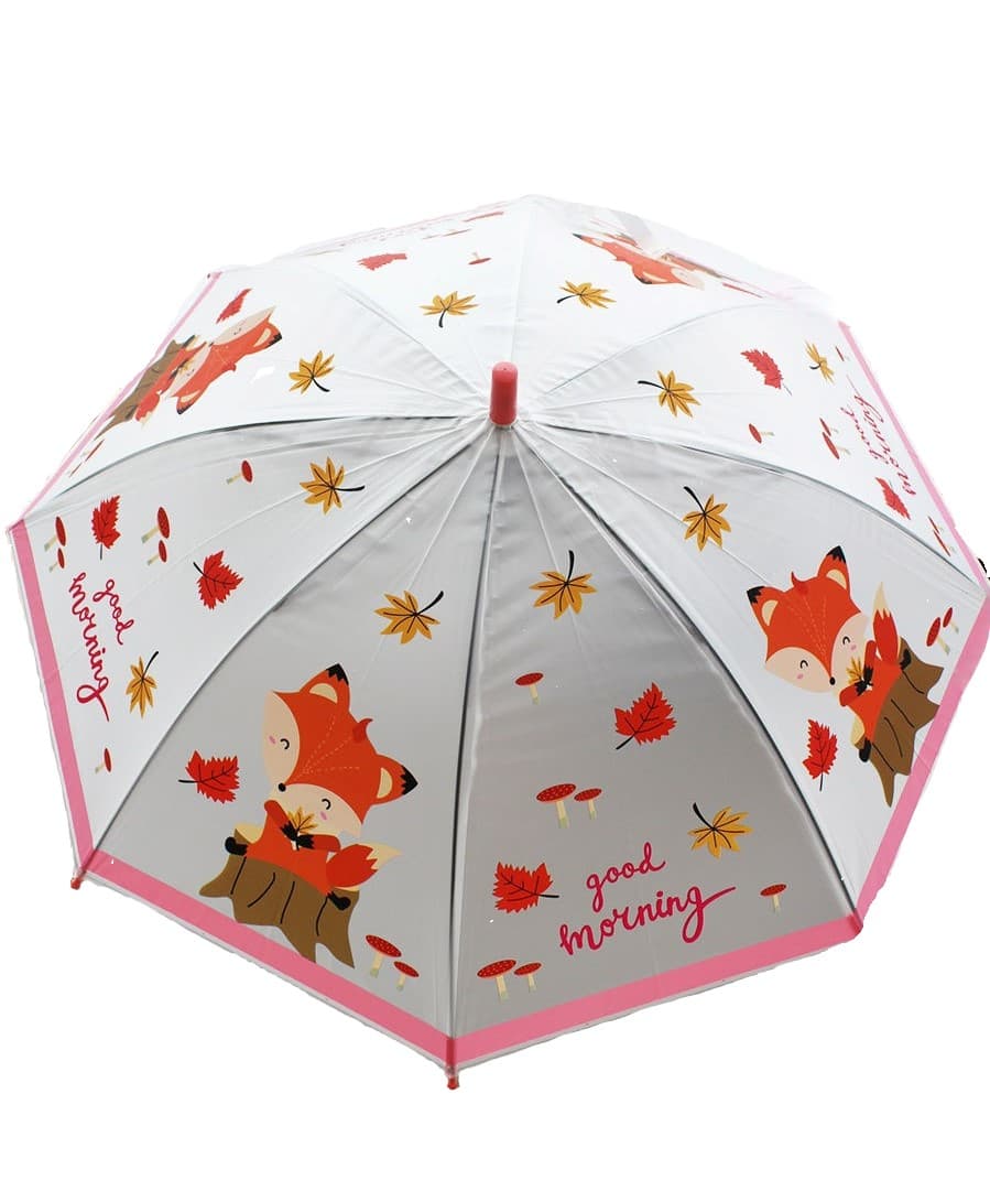Зонтик детский «Животные» матовый, 62 см. 43420 / Розовый