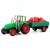 Машинка пластиковая «Трактор сельскохозяйственным с прицепом» 0488-43-44, 27 см., инерционная / Микс