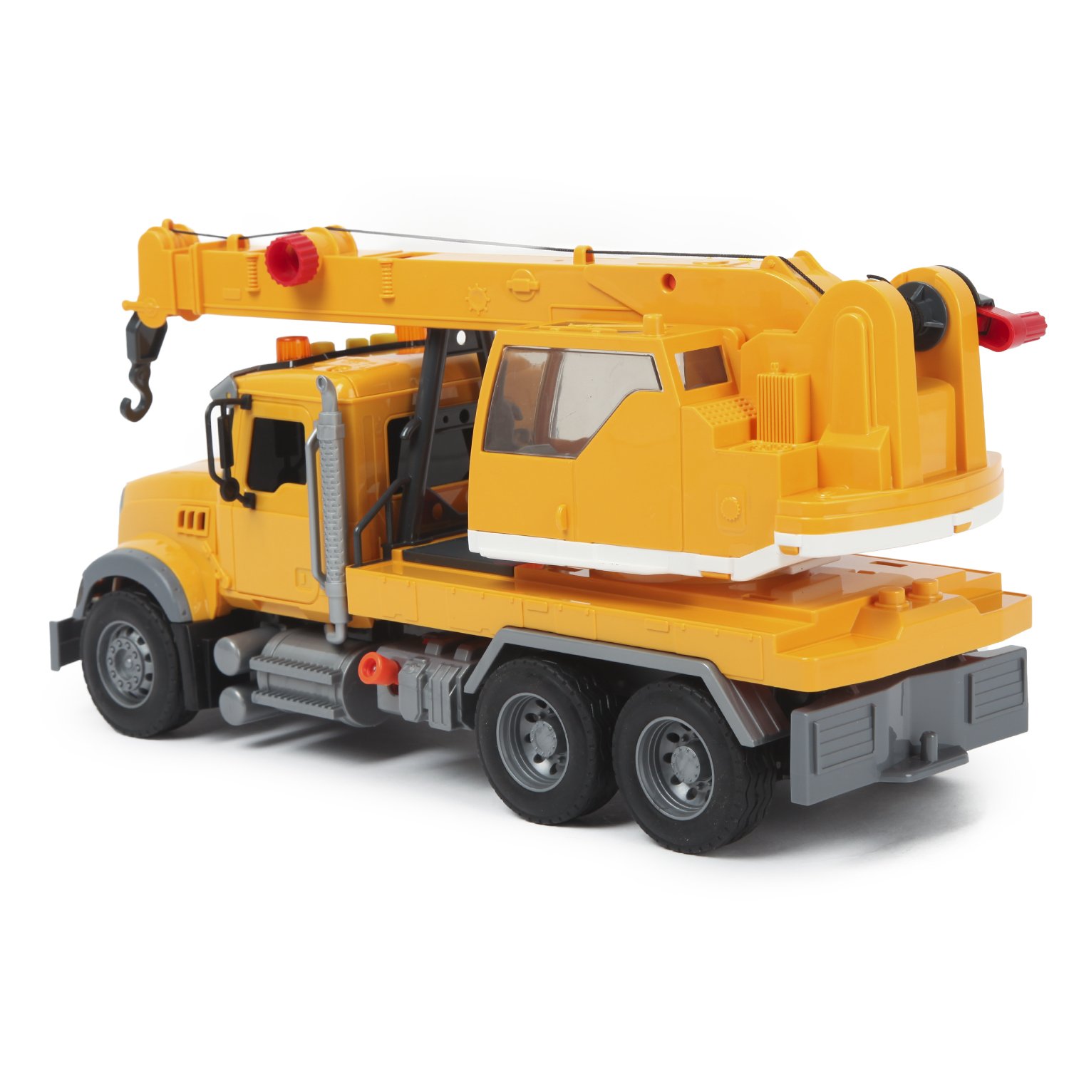 Пластиковый грузовик 36 см с подъемным краном со световыми и звуковыми эффектами 666-51P