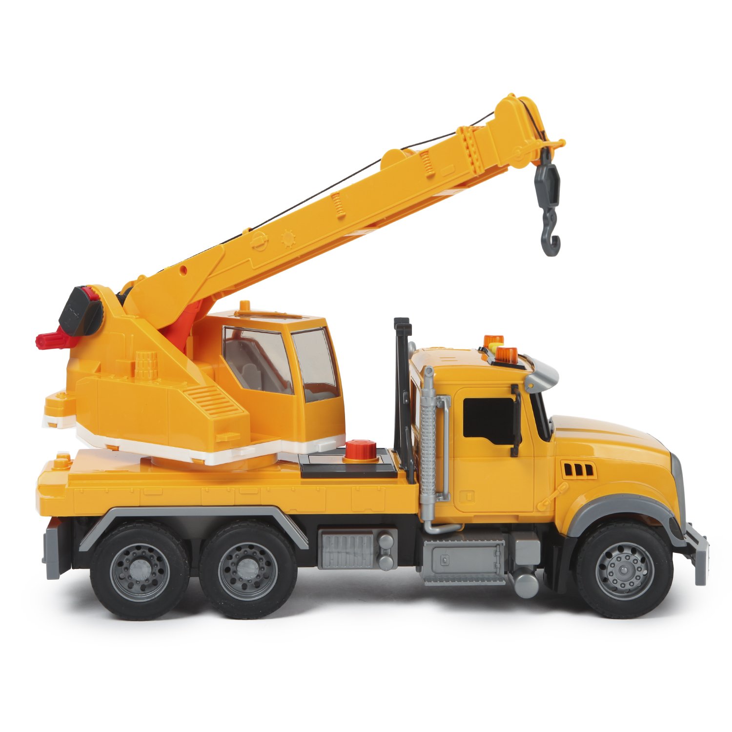 Пластиковый грузовик 36 см с подъемным краном со световыми и звуковыми эффектами 666-51P