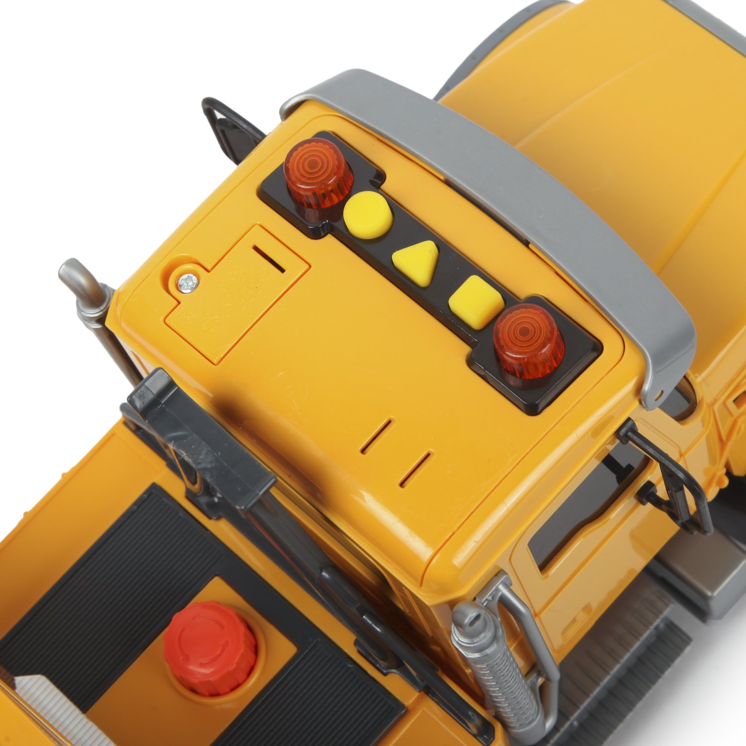 Пластиковый грузовик 36 см с подъемным краном со световыми и звуковыми эффектами 666-51P